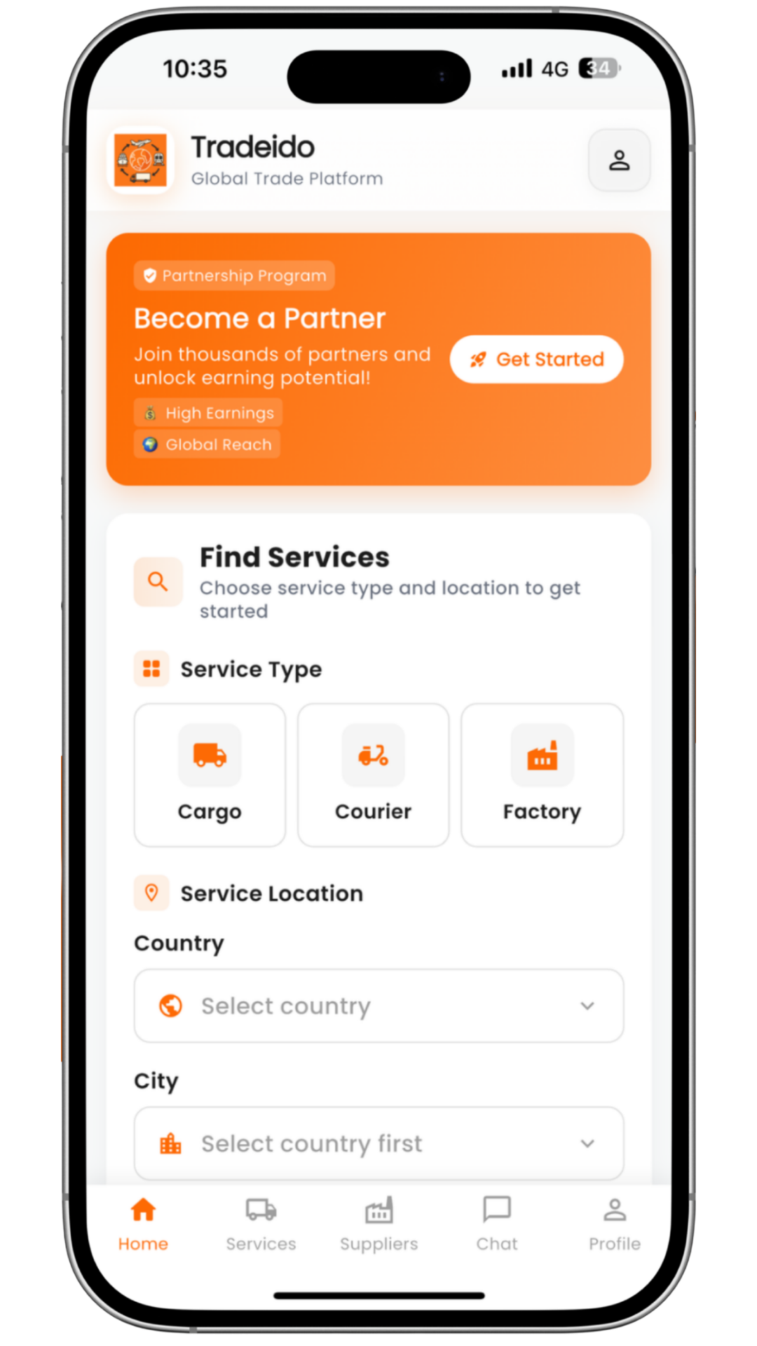 Tradeido App — Logistics in your pocket